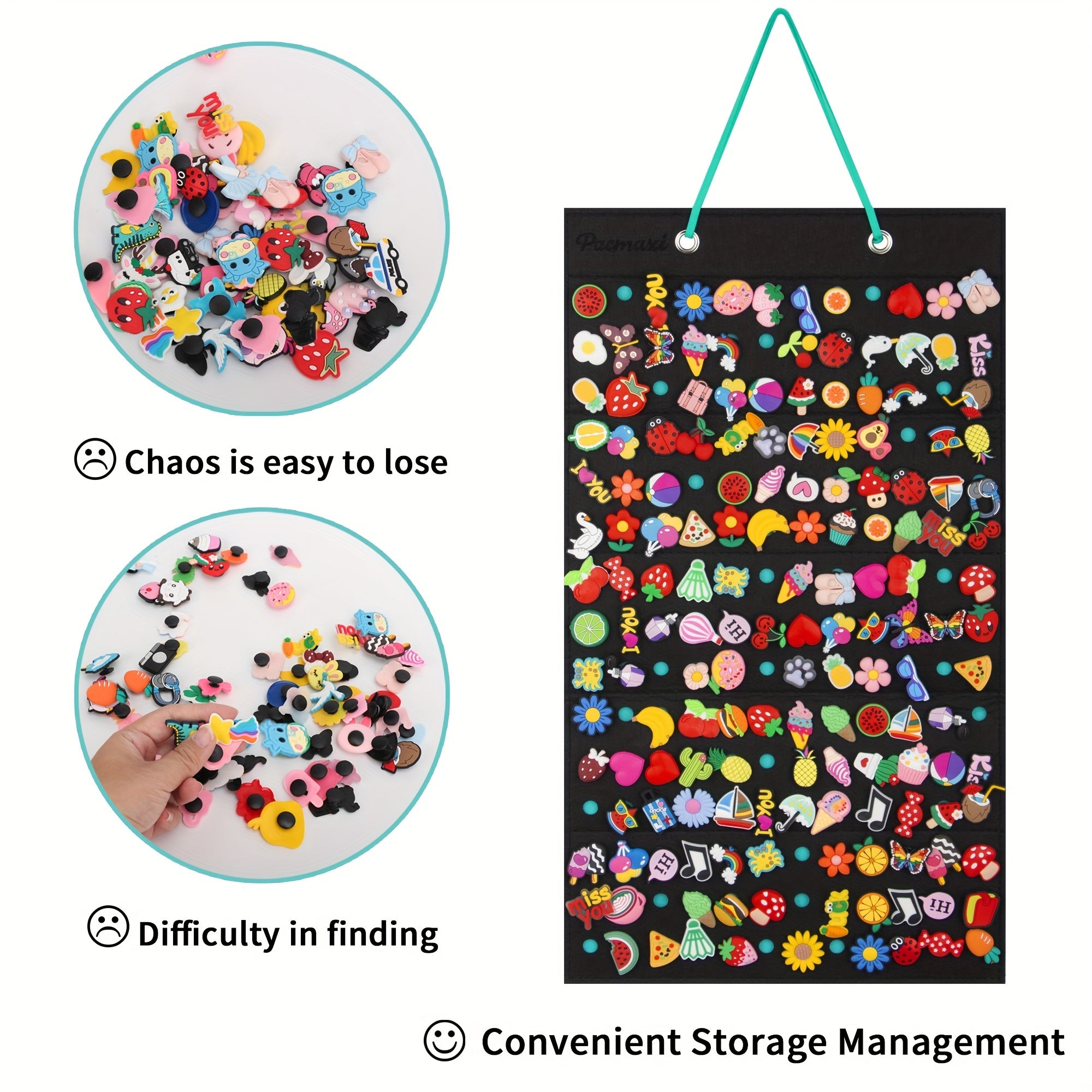 Shoe Charms Organizer Hanging With 180 Holes