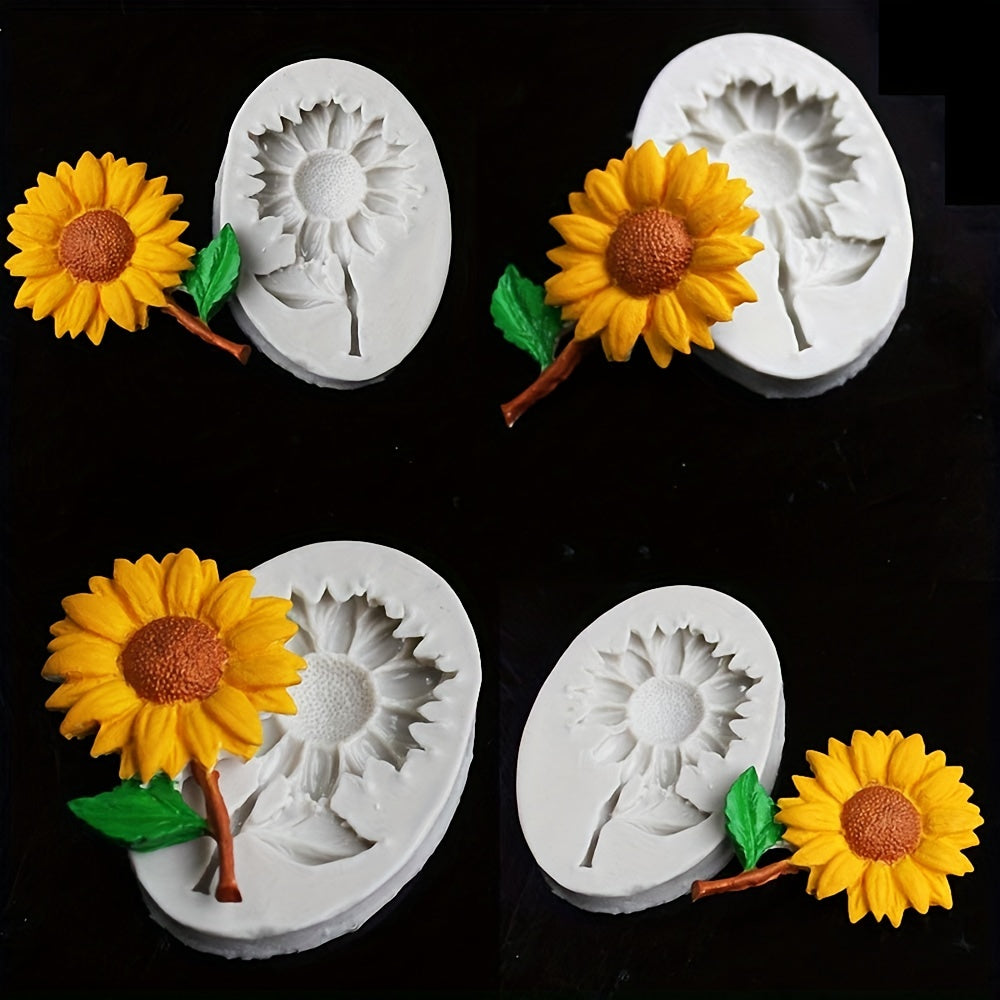 Sunflower Cake Fondant Mold Silicone DIY Chocolate Candy Mold
