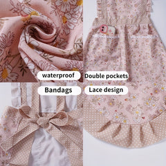 Polyester Aprons Cooking Kitchen Apron With Pockets Men Women