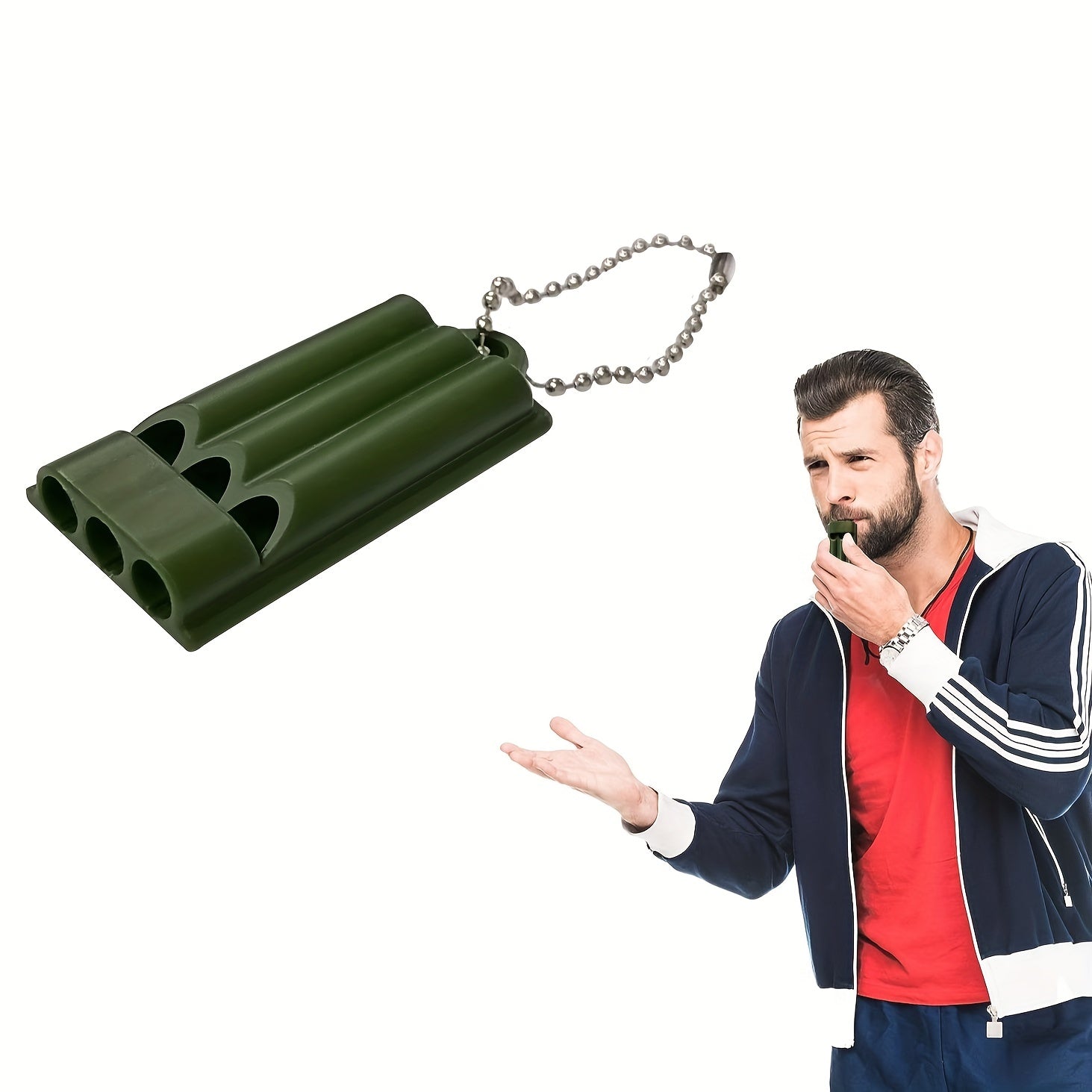 Portable Survival Whistle High Decibel Keychain