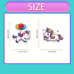 50pcs Unicorn Stickers Waterproof Vinyl Stickers Pack For Adults
