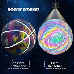 Outdoor Reflective Basketball for Night Training