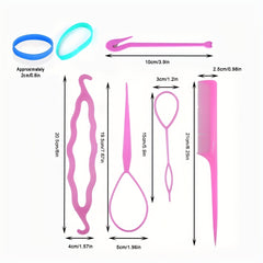 Hair Braiding Accessories Set Hair Bands Rubber Bands Elastic