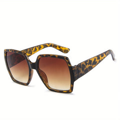 Oversized Square Sunglasses Casual Gradient Glasses UV400