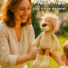 Yellow Lion Plush Toy - Soft & Cuddly Gift for Kids