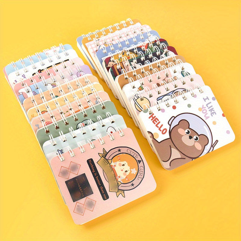 5pcs A7 Rollover Coil Sketchbook Mini Notebook 80 Sheets