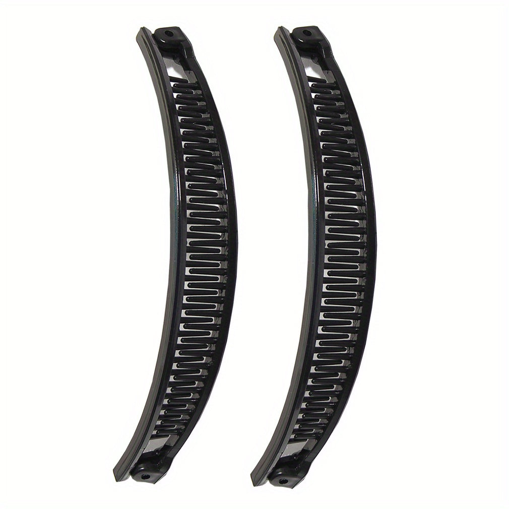 2pcs Wave Hair Clip Combs Solid Hair Accessories