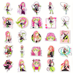 50pcs Cartoon Anime Graffiti Stickers For Laptop Desktop Water Cup Decoration