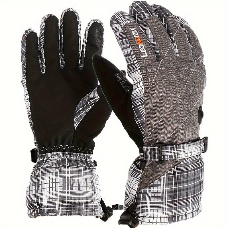 Men's Winter Ski Gloves for Cold Weather