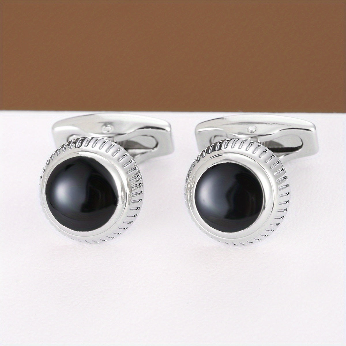 Round Shirt Cufflinks Business Classic Closure Buckle
