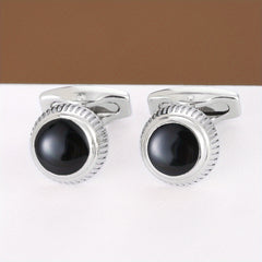Round Shirt Cufflinks Business Classic Closure Buckle