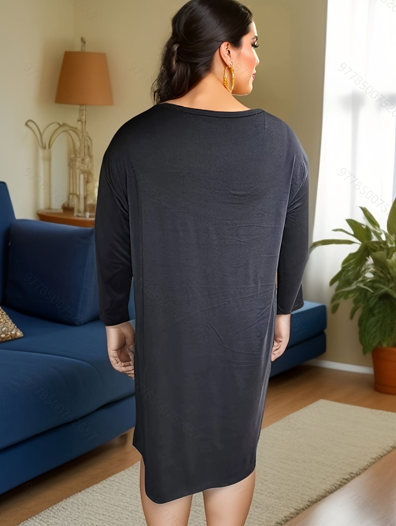  Christmas Lounge Dress Women's Sleep Dress