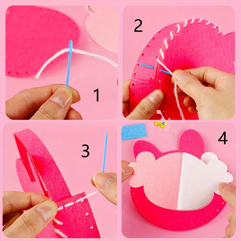 DIY Animal Theme Non-Woven Handbag Kit for Kids