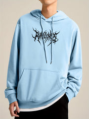 Men's Graphic Print Hoodie for Spring Fall