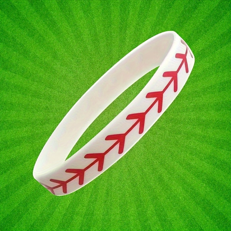 Sporty Softball Silicone Bracelet - Ideal Gift for Fans and Players