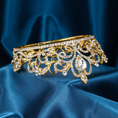 Golden Crown Hairband Headband Bridal Wedding Party Decorations Tiara Birthday