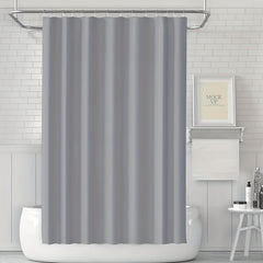 Heavy Duty Waterproof Shower Curtain with 12 Plastic Hooks