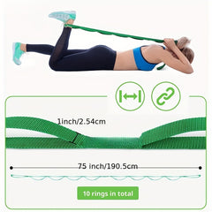 Yoga Stretching Strap For Physical Therapy Non Elastic Stretch Strap