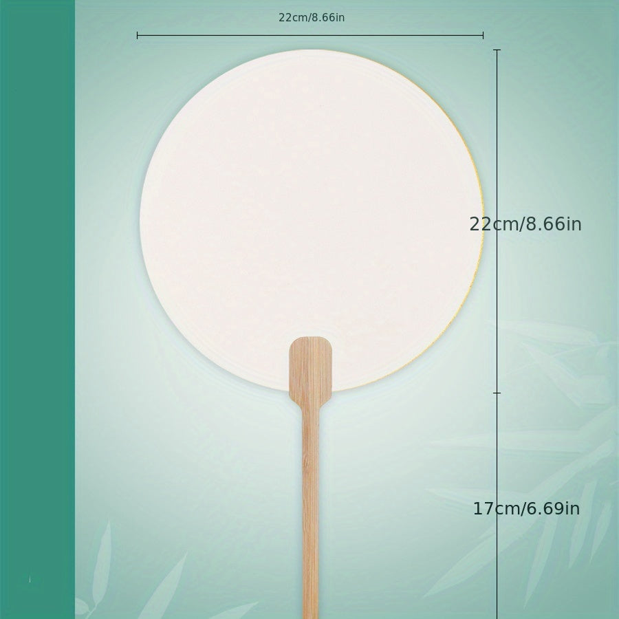 DIY Blank Fan for Painting Children's Watercolor Painting Fan