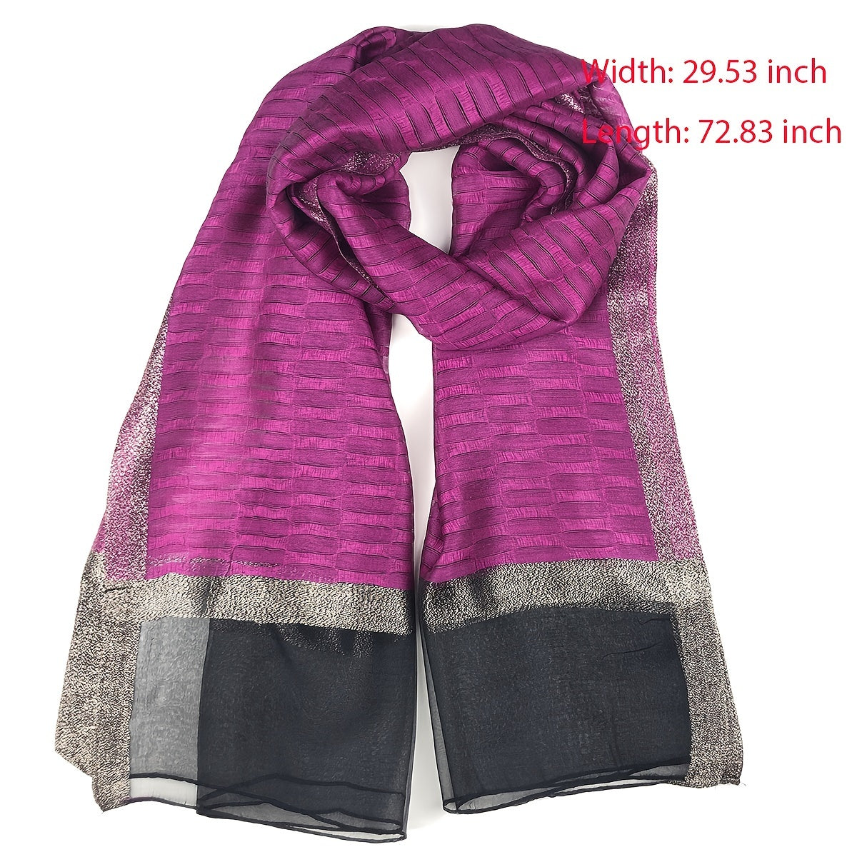 Women's Classic Silk Long Scarf Winter Warm Light Scarf