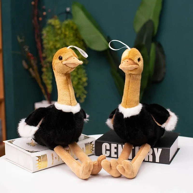Ugly Ostrich Plush Toy Soft Stuffed Animal Decor with Expressive Eyes