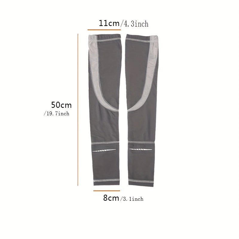 Sunscreen Ice Sleeves Breathable Half Finger Gloves