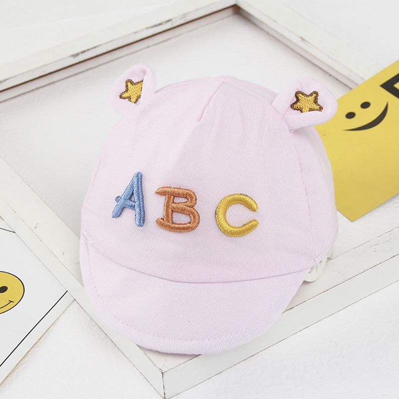 Kids Letter Print Cartoon Baseball Cap Sweet Duck Tail Hat