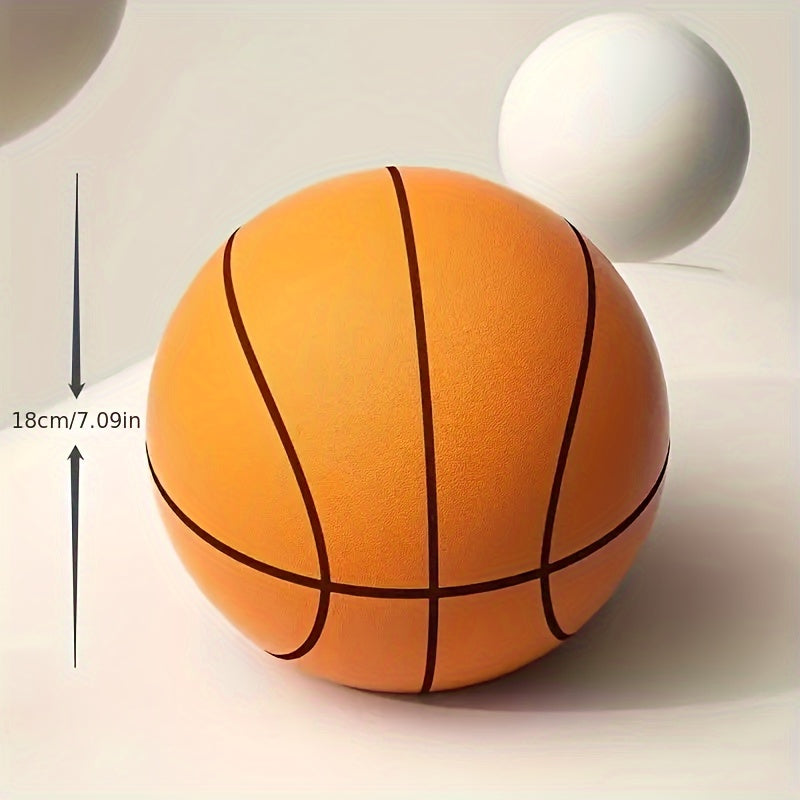 7.09in Orange Striped Ball Soundless Basketball