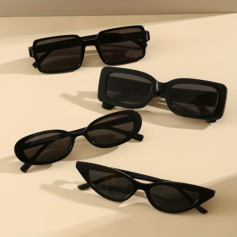 4 Pairs UV400 Sunglasses for Women Men Summer Beach Travel