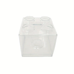 Building Block Storage Box Transparent Piggy Bank 4 Stud Stackable Tabletop