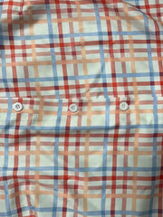  Plaid Print Long Sleeve Button Up Shirt Top