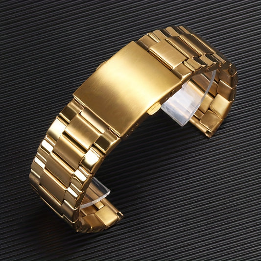 26mm Stainless Steel Watch Band Metal Bracelet Folding Clasp