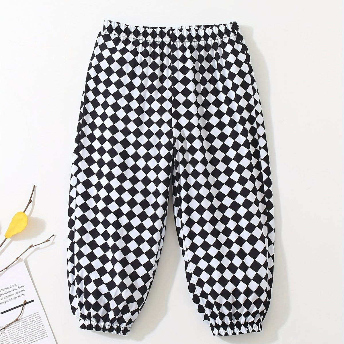 Plaid Trousers Baby Kids Casual Long Pants