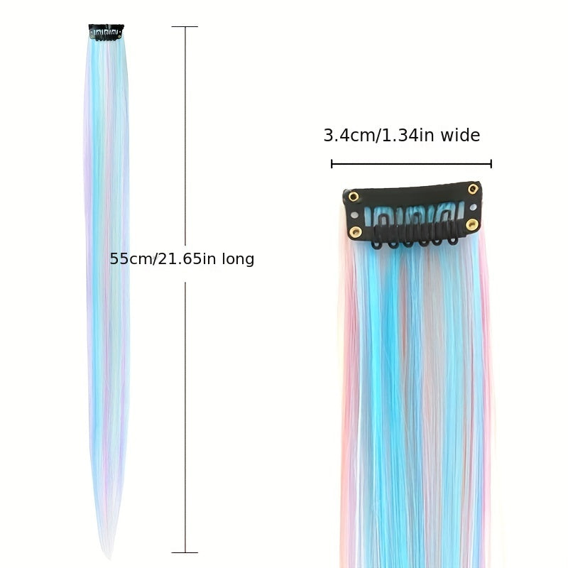 2pcs Girls Gradient Wig Women s Hanging Ear Mixed Wig...