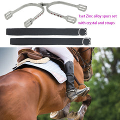 Women's Rhinestone Spurs for Equestrian Supplies
