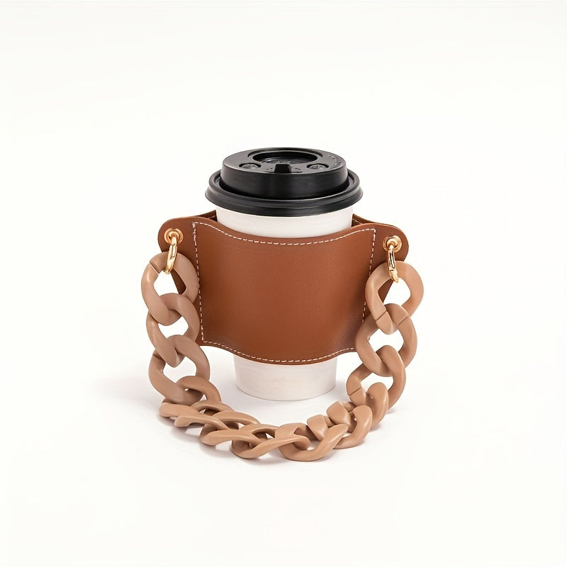 Cup Protective Cover With Chain Handle Anti Scald Cup Holder Cup Accessories