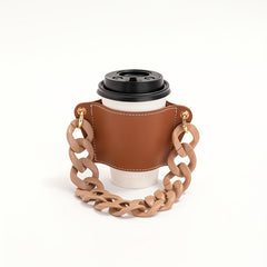 Cup Protective Cover With Chain Handle Anti Scald Cup Holder Cup Accessories