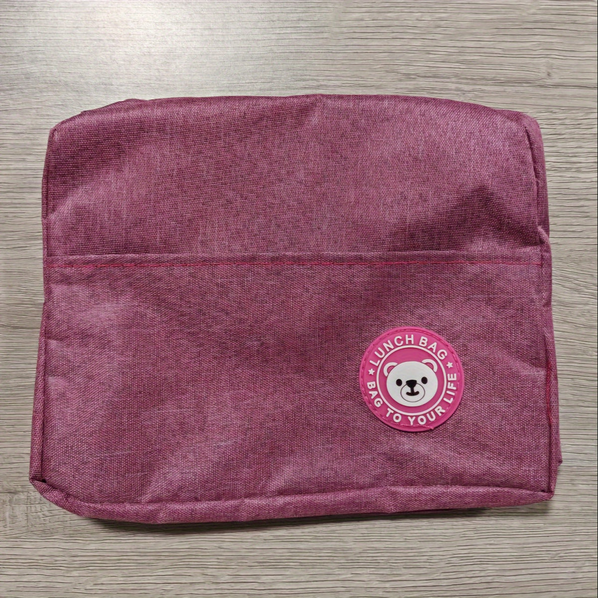 Insulated Lunch Bag Bear Pattern Waterproof Durable School Office Outdoor