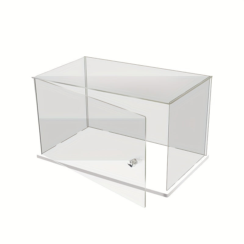 Transparent Display Box With Handle for Building Block Toy Doll Storage