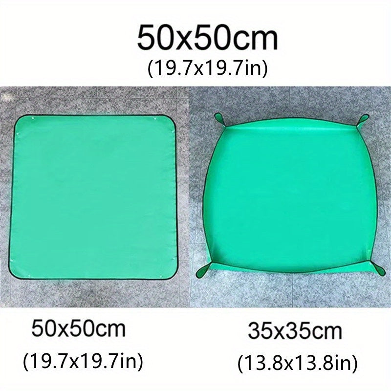Waterproof Planting Mat PE Gardening Potting DIY Foldable Flower Plant Transplan
