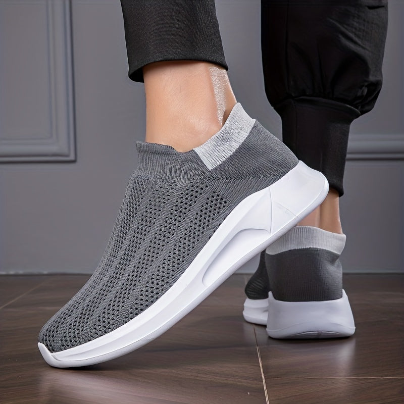 Unisex Lightweight Slip On Casual Shoes Breathable Sock Shoes