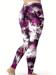  Tie Dye Stretch Leggings - Medium Rise