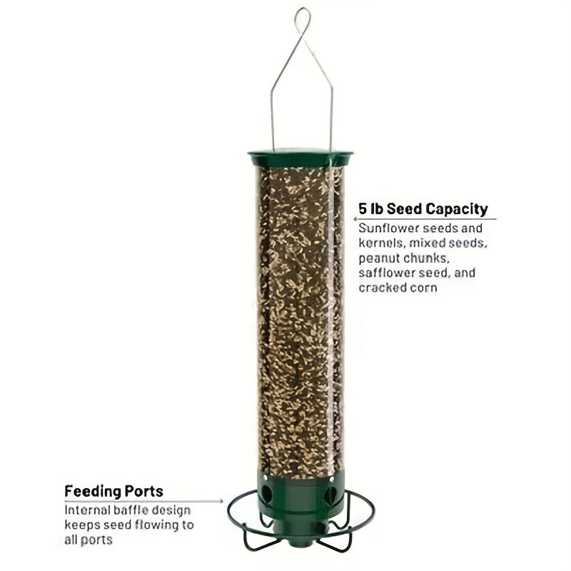 Rotating Squirrel-Proof Bird Feeder for Outdoors