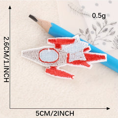 Rocket Spaceship Embroidery DIY Patch for Clothes Backpacks