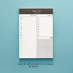 50 Sheets Weekly Planner Daily Memo Book