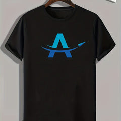 Paper Plane Print Men's Comfy T-shirt for Summer
