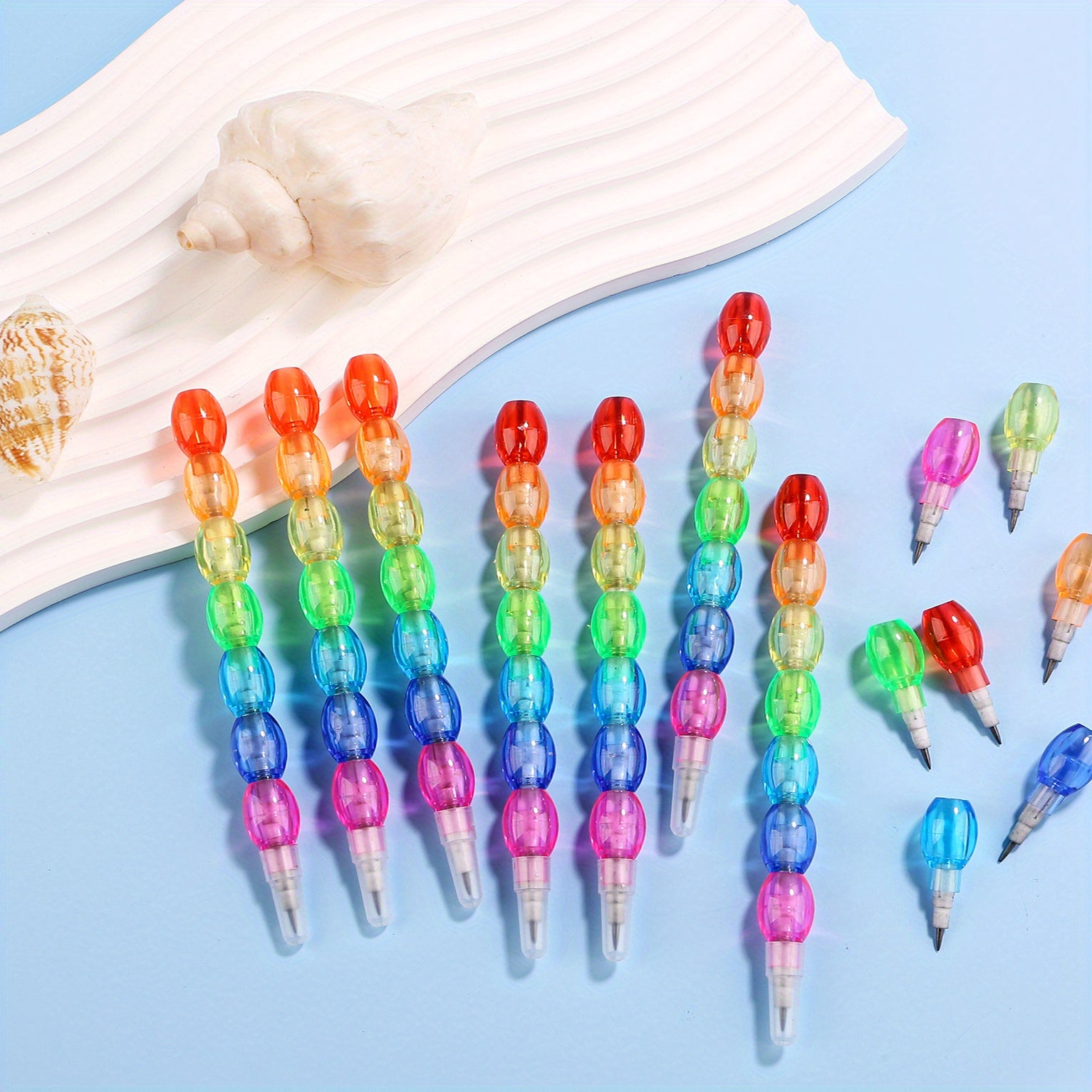 10pcs Sugar Gourd Stackable Pencils Back to School Supplies