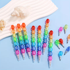 10pcs Sugar Gourd Stackable Pencils Back to School Supplies