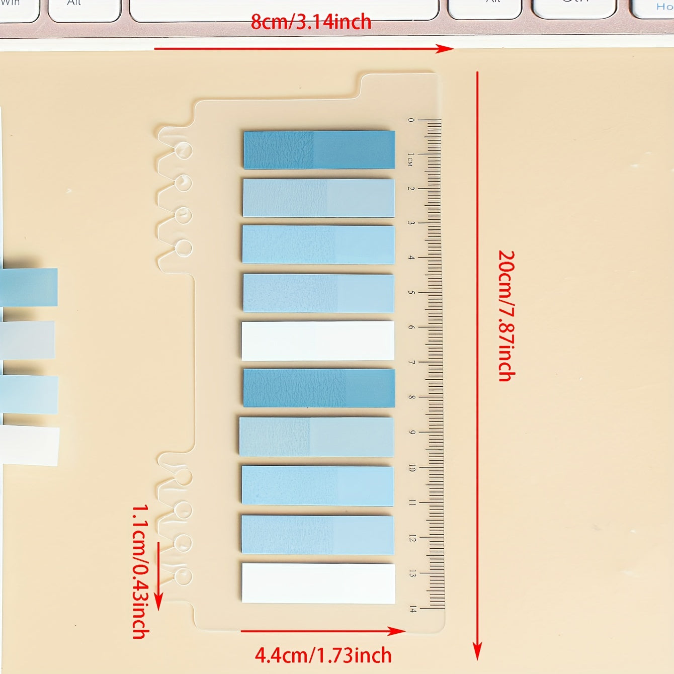 8 Sets PET Sticky Notes 200 Index Tabs Label Paper Indicators