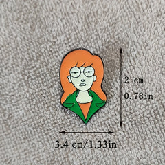 Cartoon Head Brooch Pin for Clothing Accessories